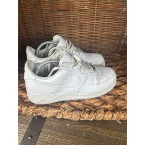 Nike Air Force 1 07 Low Triple White Womens Sneakers CW2288-111 Size 8